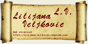 Lilijana Veljković vizit kartica